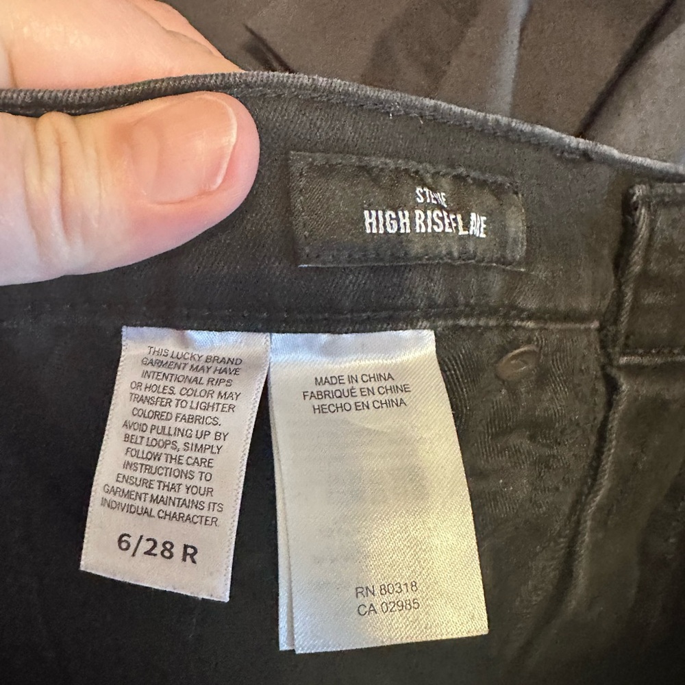 Lucky Brand Women's Black High Rise Flared Jeans - Picture 5 of 5